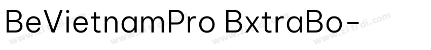 BeVietnamPro BxtraBo字体转换